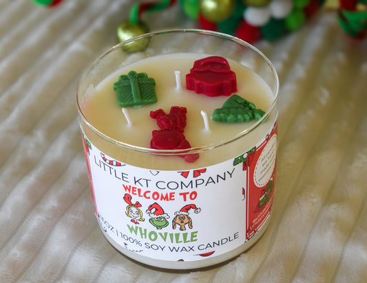 Welcome to Whoville Evergreen + Apple Candle - Little KT Company