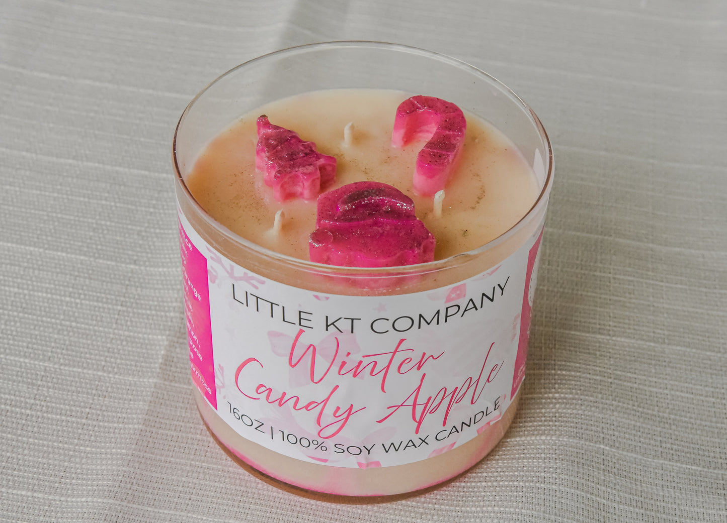 Winter Candy Apple Candle