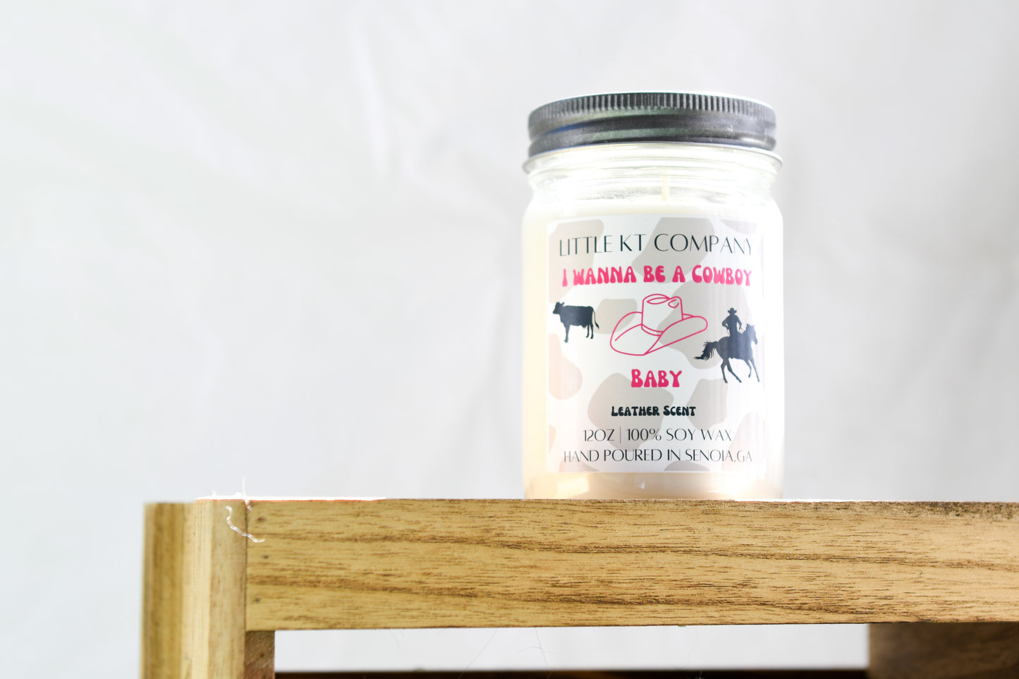 I Wanna Be a Cowboy, Baby – Bold Leather-Scented Candle 🤠🔥 - Little KT Company
