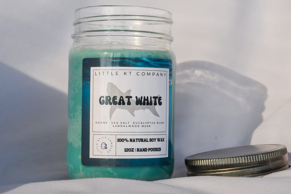 Great White Candle – Ocean Breeze & Sandalwood