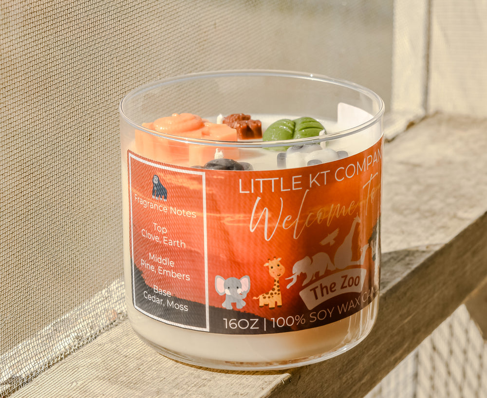 Welcome to the Zoo Animal Candle