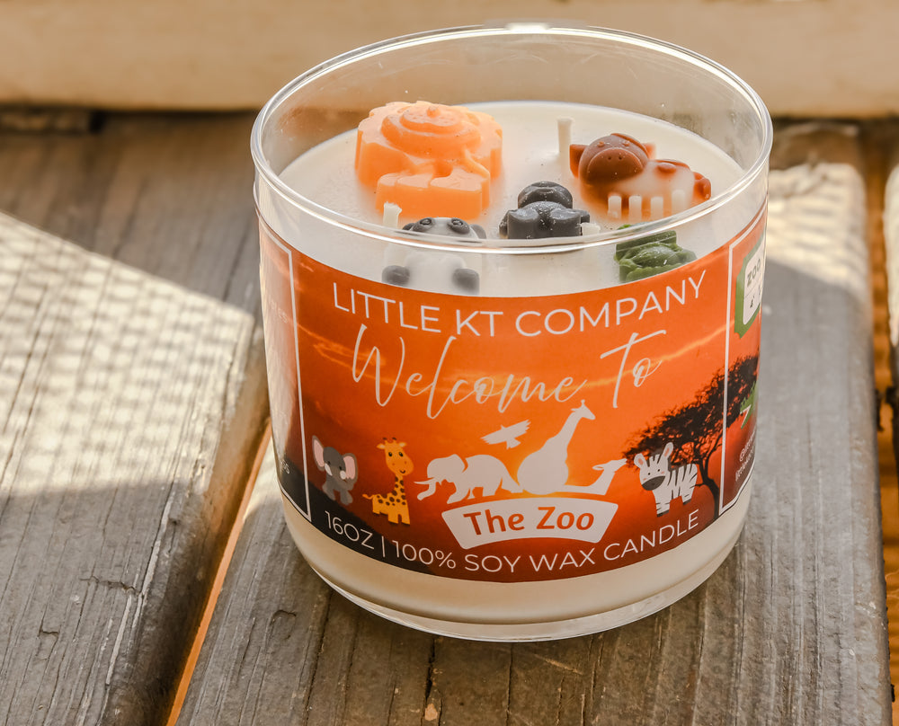 Welcome to the Zoo Animal Candle