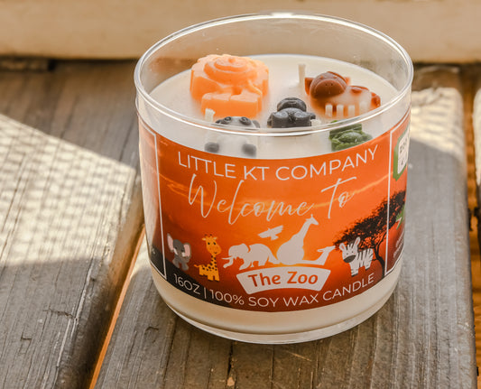 Welcome to the Zoo Animal Candle