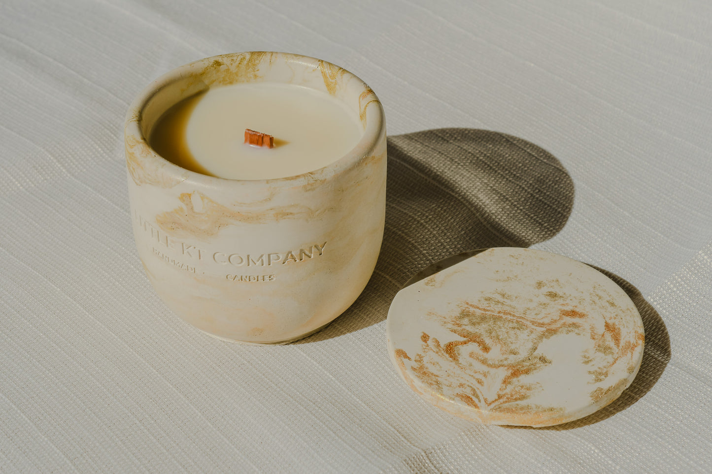 Desert Rose Concrete Candle