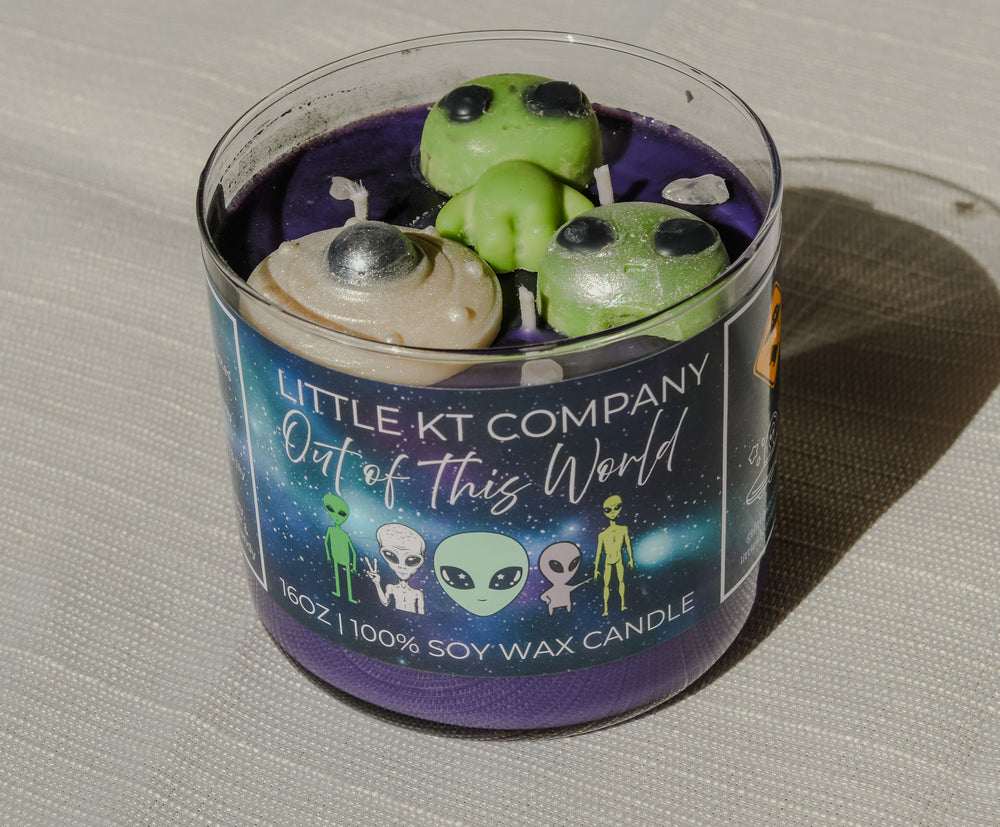 Out of This World Alien Candle