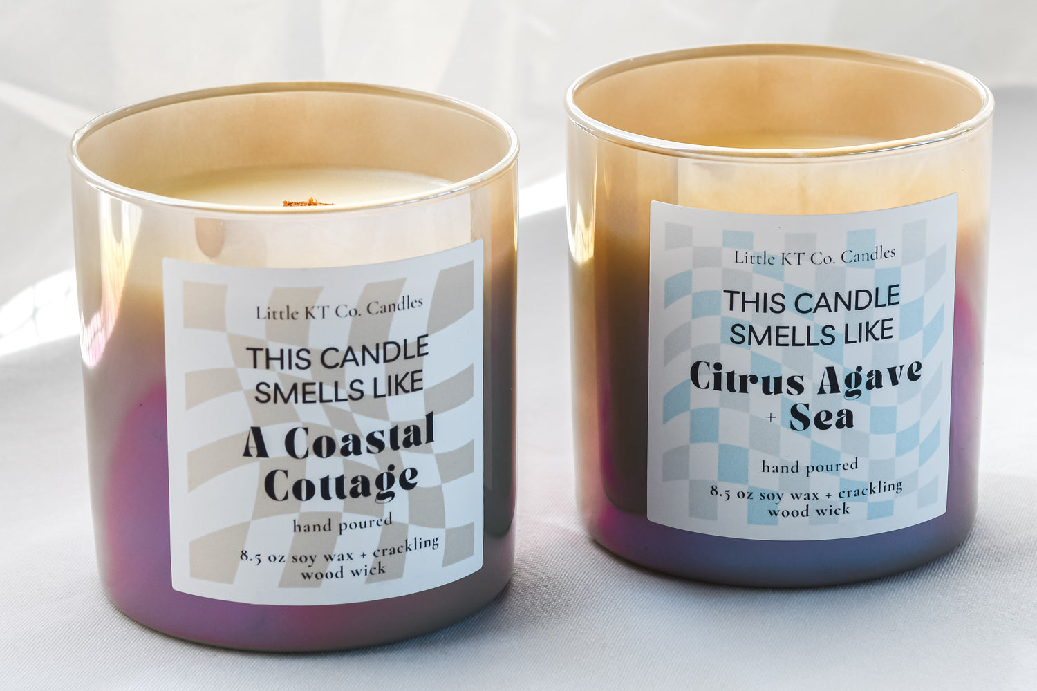 Coastal Cottage – Luxe Crackling Wood Wick Candle 🏖️🌊 - Little KT Company