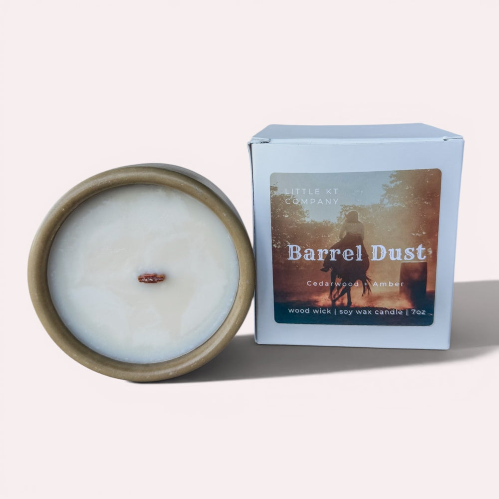 Barrel Dust Cedarwood & Amber Woodwick Candle