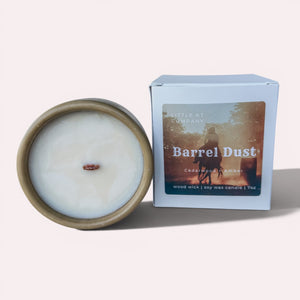 Barrel Dust Cedarwood & Amber Woodwick Candle