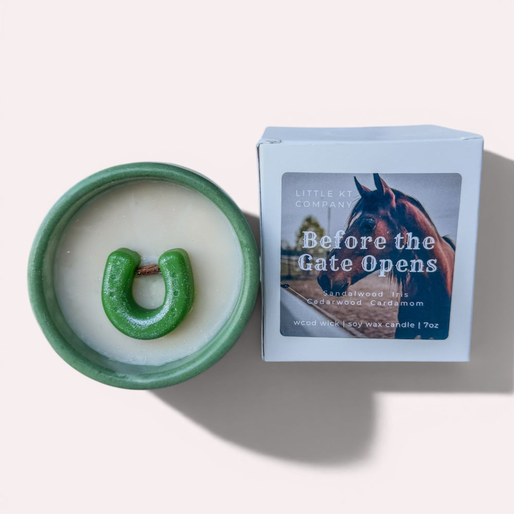 Before the Gate Opens Sandalwood & Iris Woodwick Candle