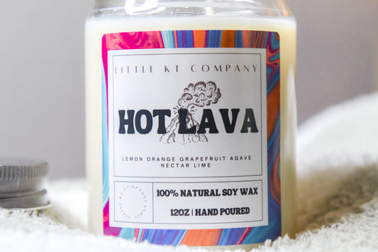 Hot Lava Candle – Best-Selling Citrus Agave Scent