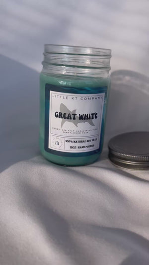 Great White Candle – Ocean Breeze & Sandalwood