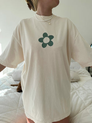 Checker Flower Tee - Little KT Company