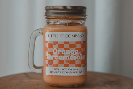 Orange Dreamcicle Mug Candle
