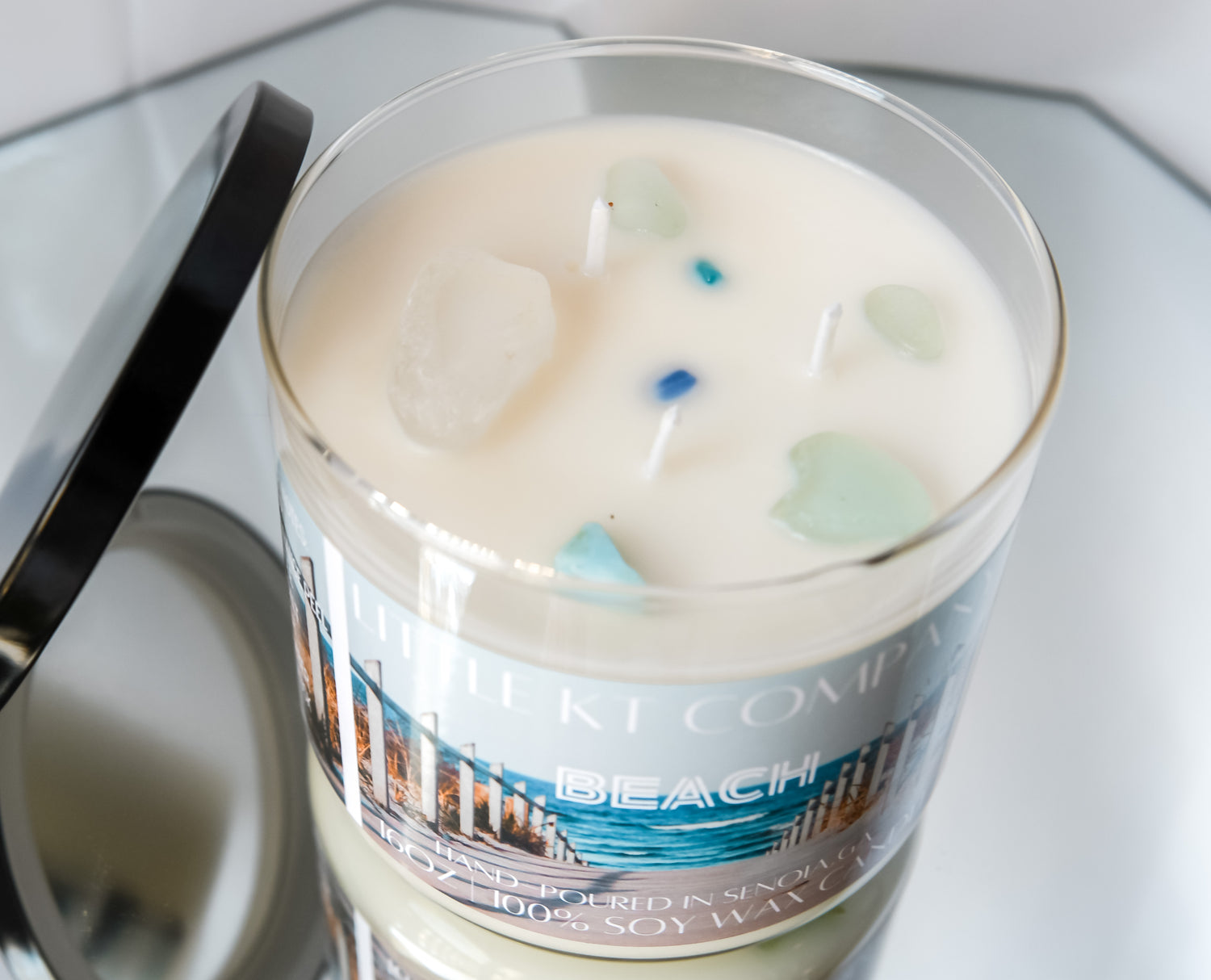 Beach Sea Glass Candle - Little KT Company